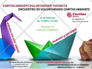 Lee más sobre el artículo Encuentro de Voluntariado Cáritas Arraizpe